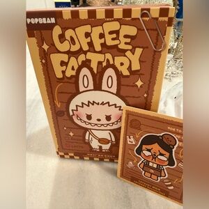 Pop Mart Coffee Factory, Cry Baby plush pendant